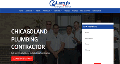 Desktop Screenshot of larrysplumbing.net