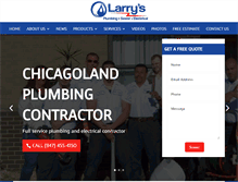 Tablet Screenshot of larrysplumbing.net